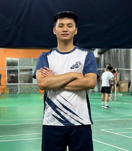 Bộ quần áo cầu lông Nam Basic Navy White - Ảnh 4