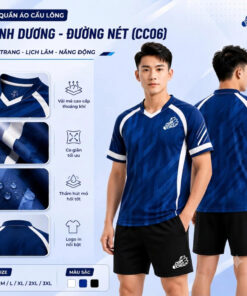 quần áo cầu lông Xanh dương Navy