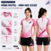 quần áo cầu lông Chạm Cầu Hồng Pastel