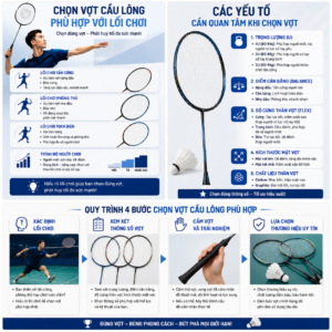 Cách chọn vợt cầu lông