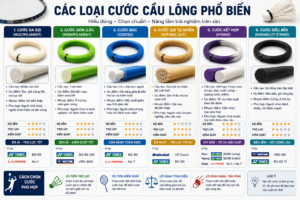 các loại cước cầu lông