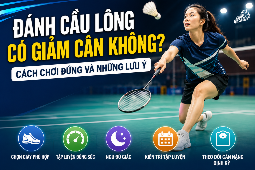 đánh cầu lông có giảm cân không