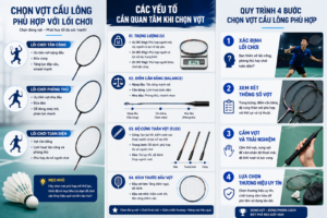 Cách chọn vợt cầu lông