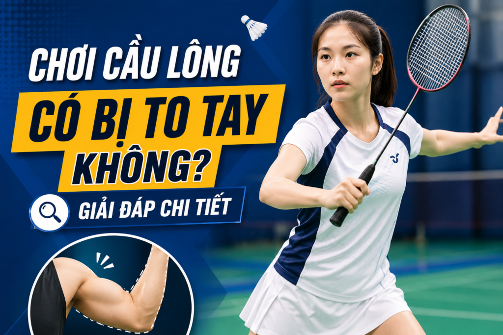 Chơi cầu lông có bị to tay không? Giải đáp chi tiết
