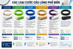 các loại cước cầu lông
