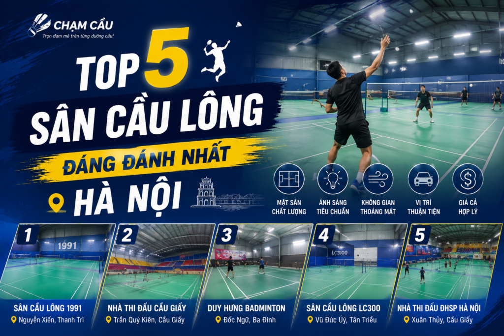 ảnh bìa sân cầu lông hà nội