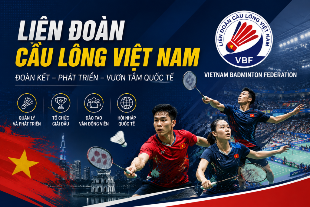 ảnh bìa liên đoàn cầu lông việt nam