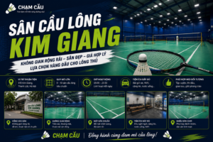 ảnh bìa sân cầu lông klim giang