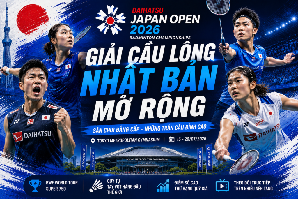 Giải cầu lông Nhật Bản Mở rộng ảnh bìa