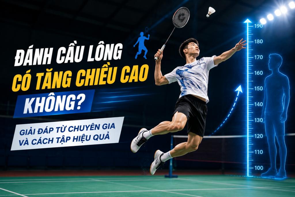 Đánh cầu lông có tăng chiều cao không? Giải đáp từ chuyên gia và cách tập hiệu quả