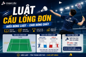 ảnh bìa luật cầu lông đơn